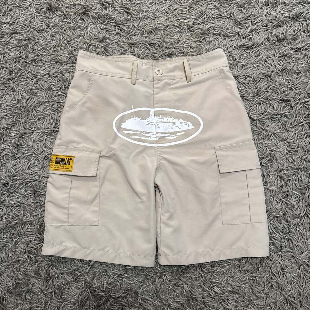 Corteiz Guerillaz Cargo Shorts Black